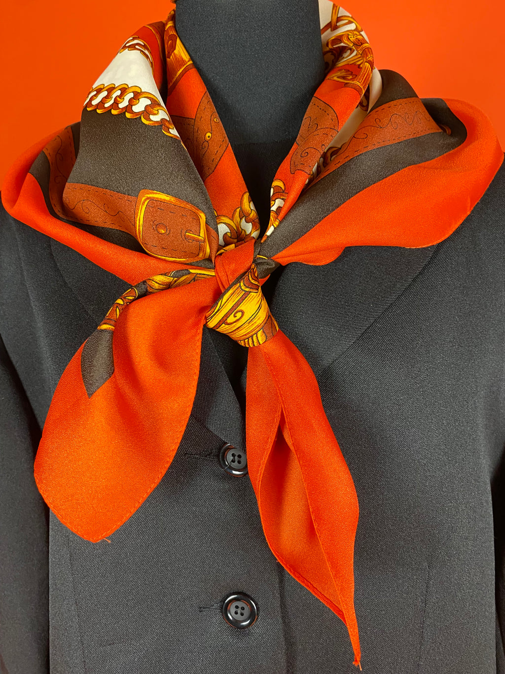 Foulard imprimé chaines